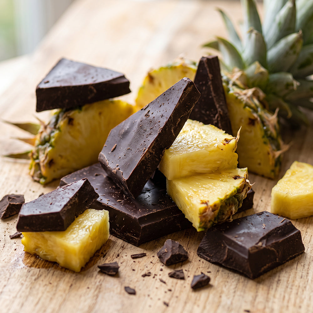 Chocolate con piña